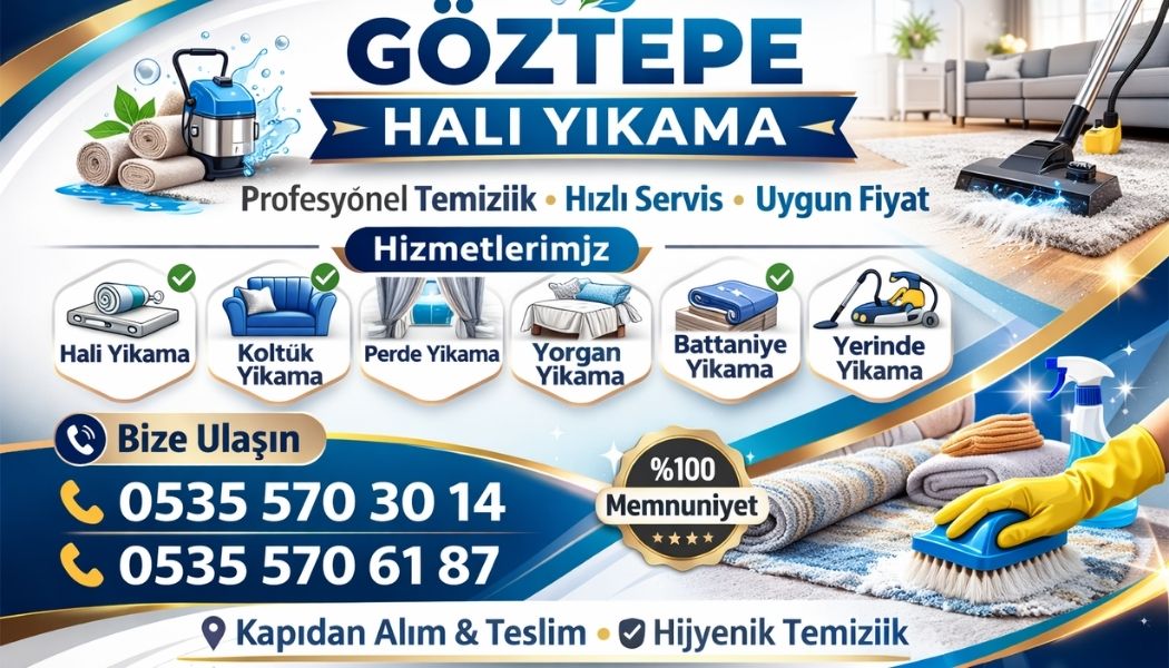 Göztepe halı yıkama fiyatları